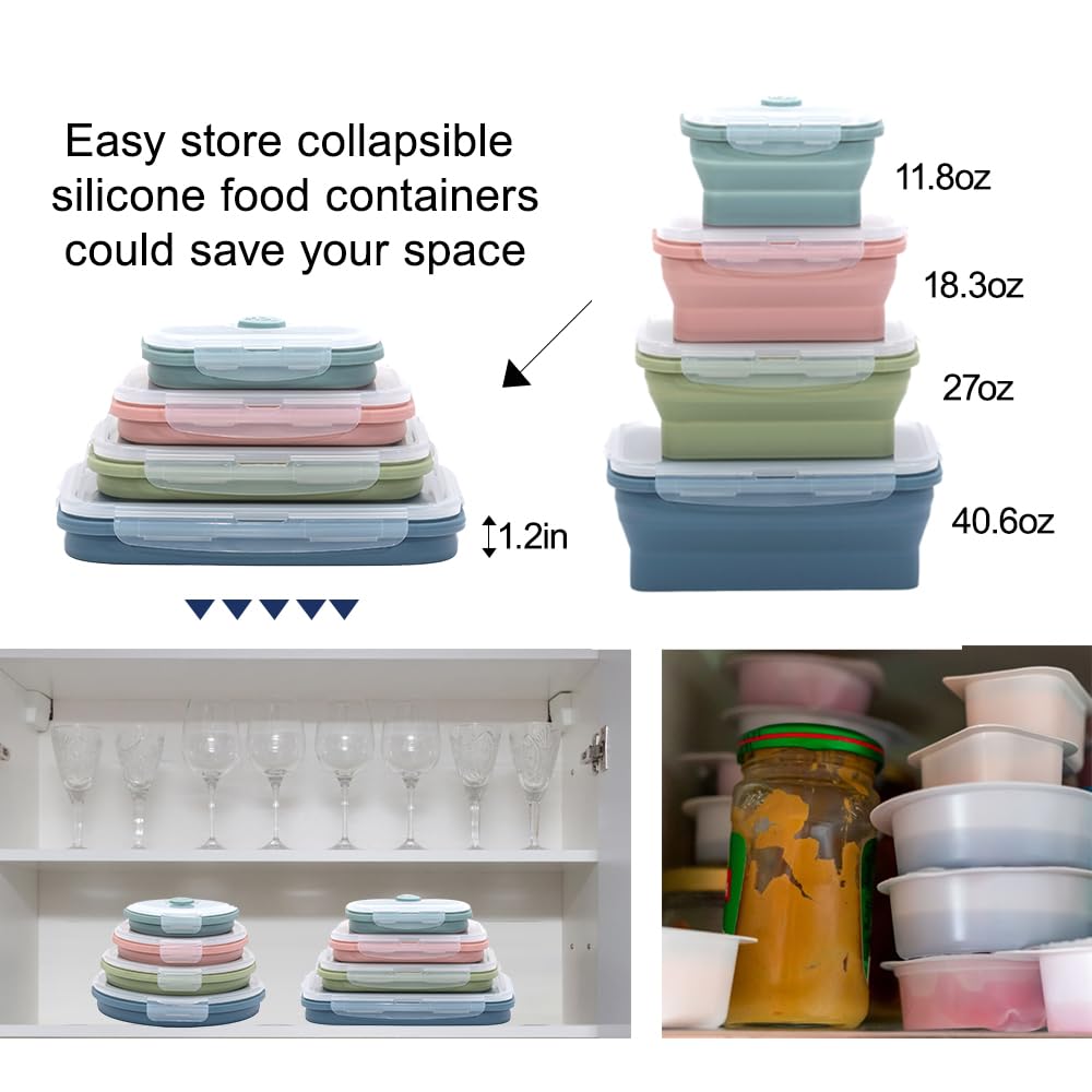 K HOME VT microwave-freezer-dishwasher-safe indigo containers for versatile kitchen use.