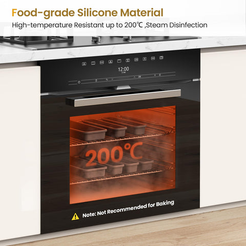 K KORKUAN heat-resistant silicone withstands up to 200°C for safe cleaning