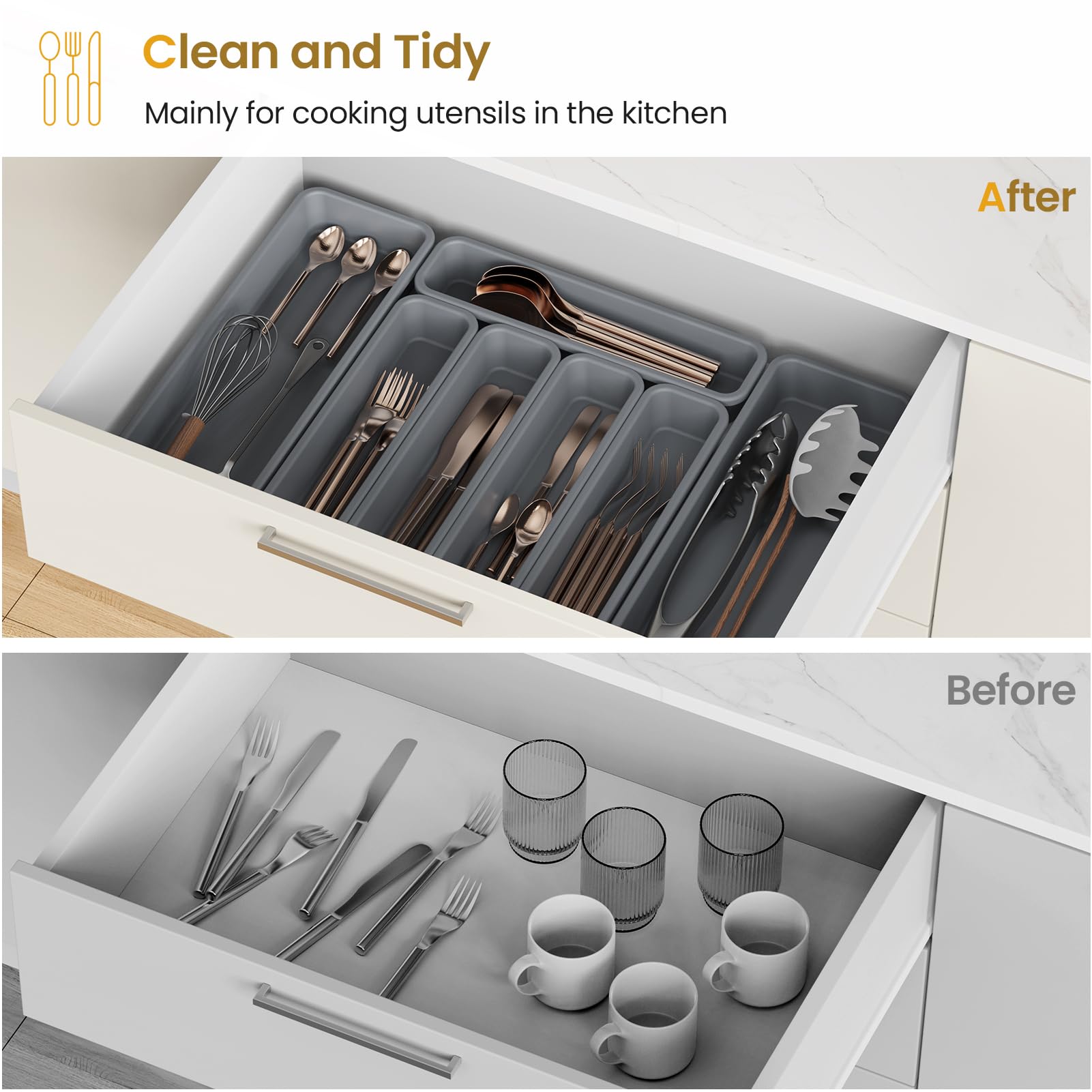 K KORKUAN dishwasher-safe silicone simplifies cleaning