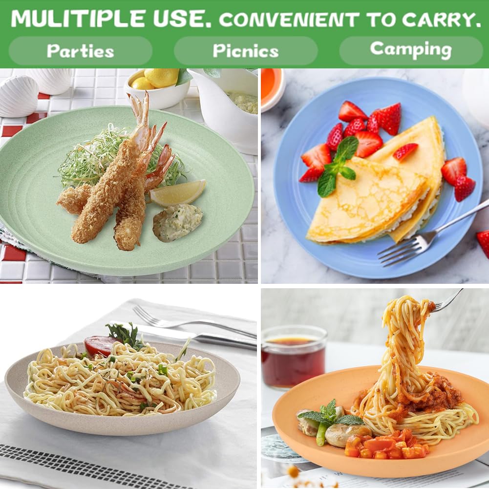 K Y KANGYUN 9in microwave-safe plate, heat-safe for quick reheats.