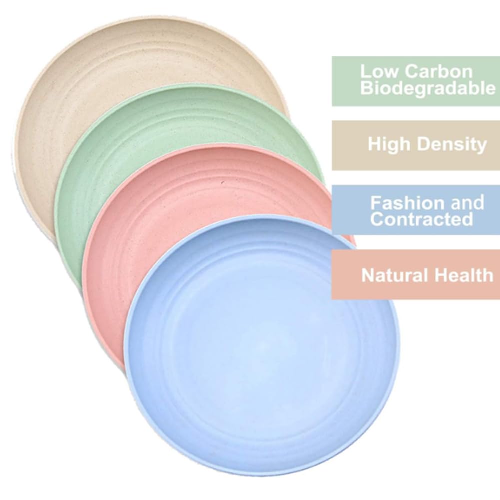K Y KANGYUN 9in plate stackable tray, space-saving design in a four-pack.