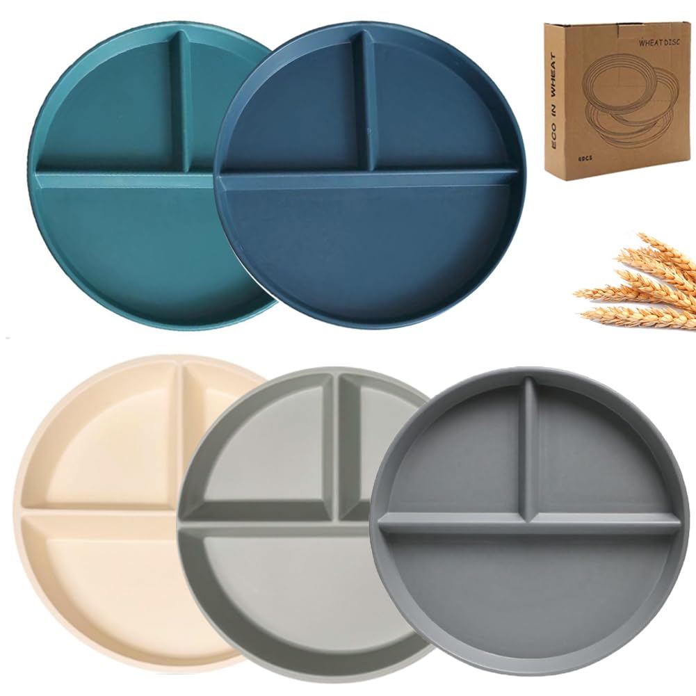 K Y KANGYUN unbreakable divided plate in use for durable everyday meals