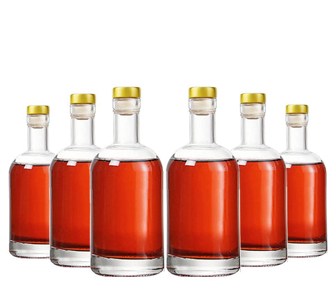 Kaachli clear bottle 12oz pour-focused image for easy beverage serving.