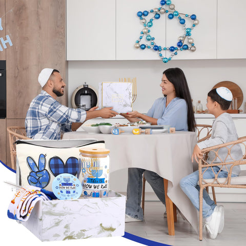 Kacctyen Hanukkah gift box showcasing a festive presentation