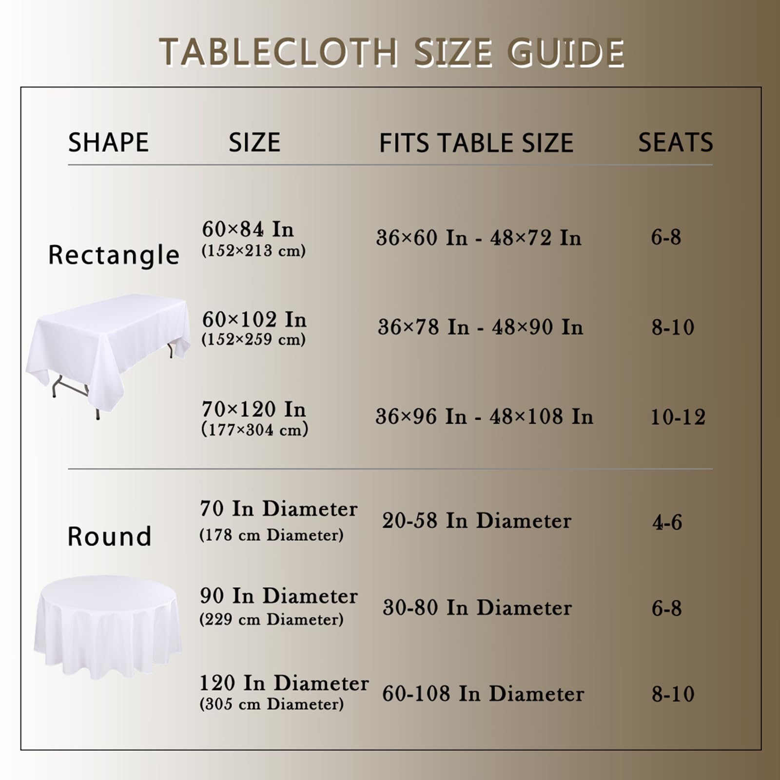 Kachanaa white tablecloth 70x120 enhances casual and formal settings.