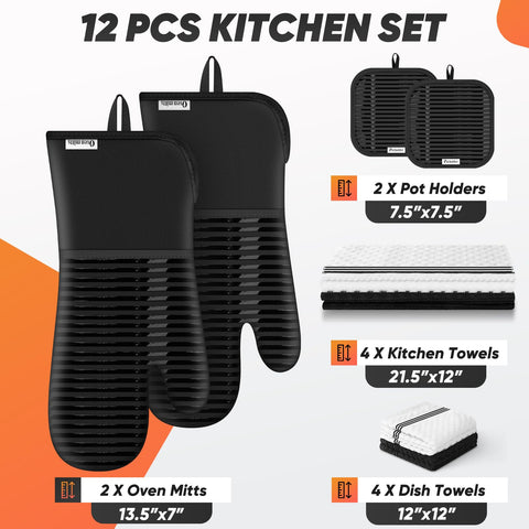 KacNacPro pot holders with textured grip for secure handling.