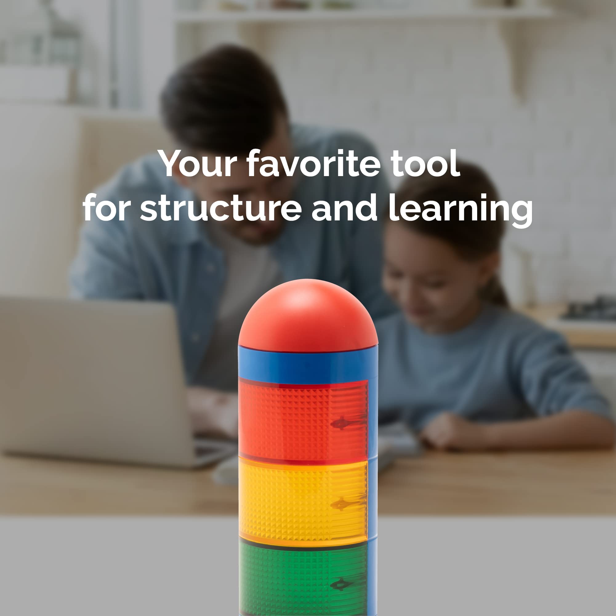 KADAMS volume controls adapt alerts to classroom or home needs.