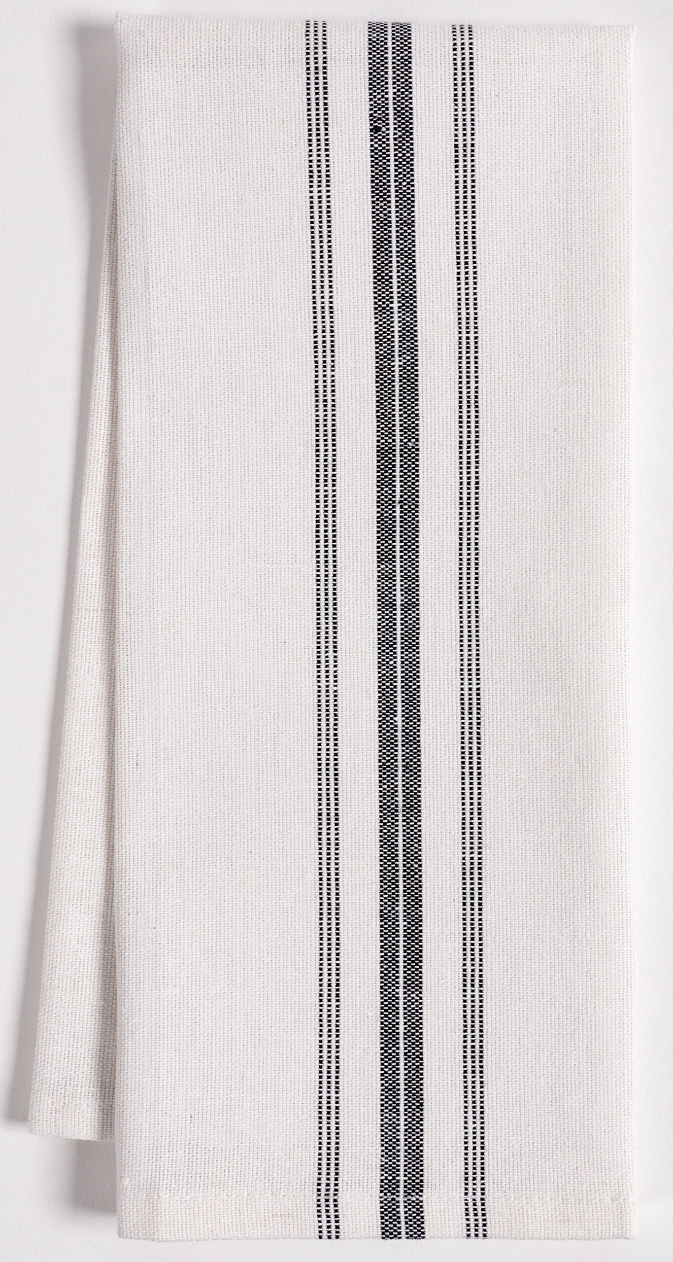 KAF Home Classic Farmhouse Stripe towels drying dishes with absorbent cotton