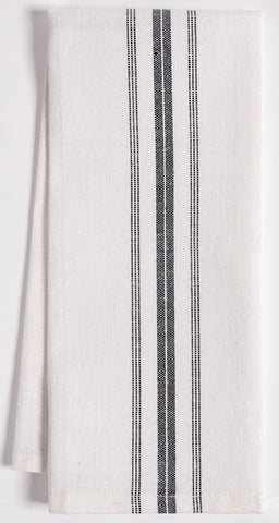 KAF Home Classic Farmhouse Stripe towels drying dishes with absorbent cotton
