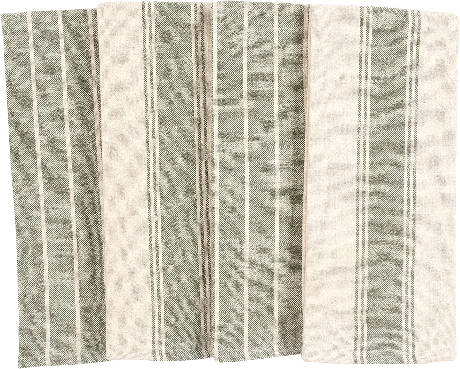 KAF Home olive kitchen towel hanging loop demonstrates easy drying