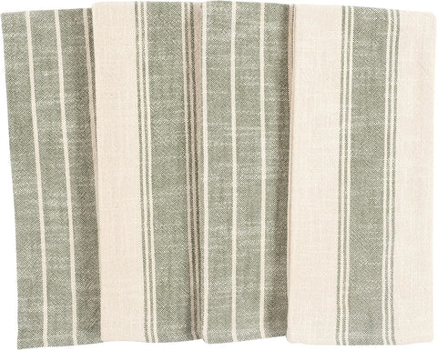 KAF Home olive kitchen towel hanging loop demonstrates easy drying