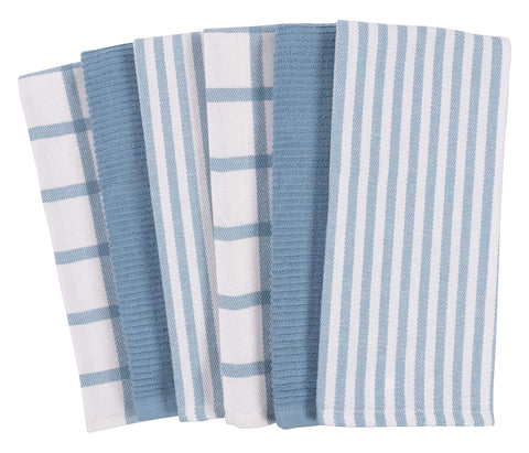KAF Home denim color-set towels add style while absorbing moisture