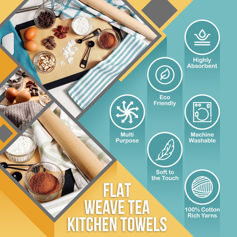 KAF Home dish-drying towels 18x28 ideal for drying dishes and hands