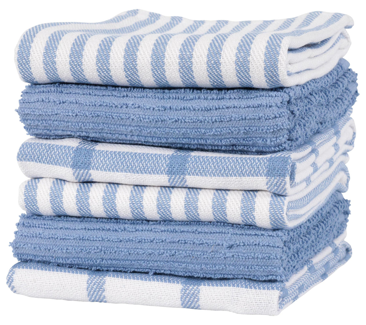 KAF Home premium kitchen towels flat weave denim 18x28 for versatile cleaning tasks