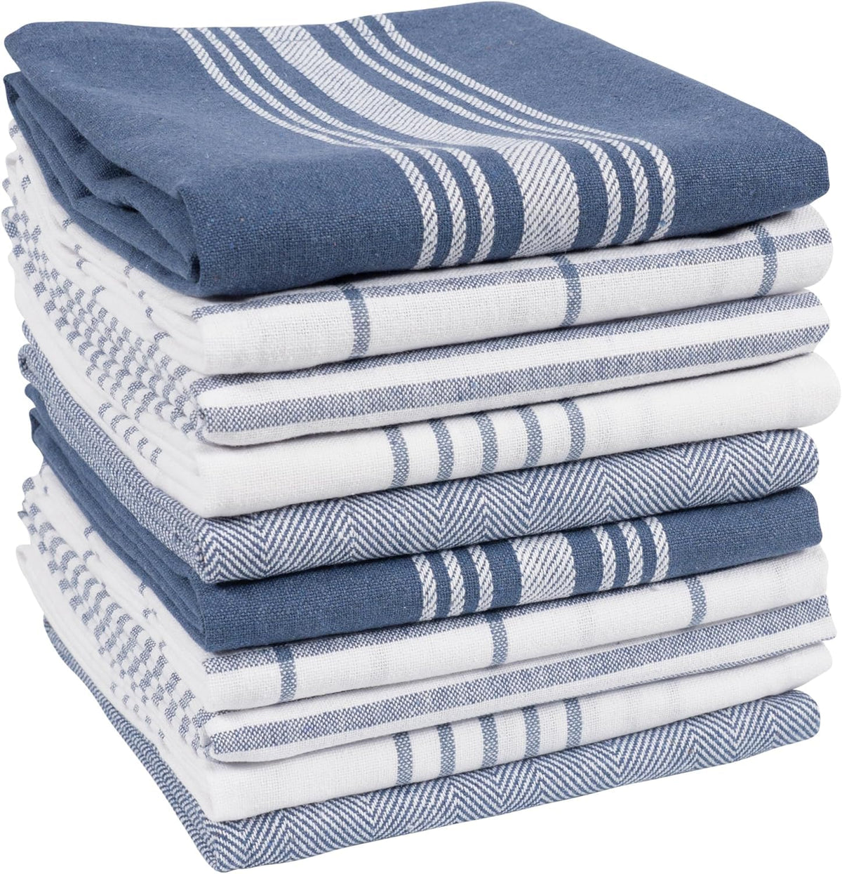 KAF Home Soho 10-pack dish towel set ideal for drying dishes
