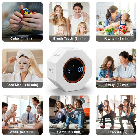 Kaflin rechargeable timer with Type-C charging for long use