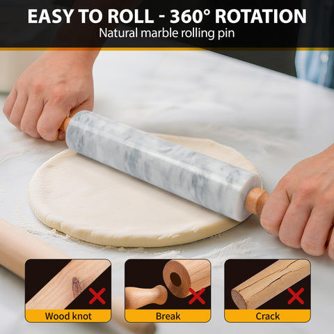 KAFOOR 16.7 inch rolling pin ideal for pizza dough and tortillas