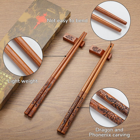 KAHACIYO wooden chopsticks show natural texture and durable everyday use.