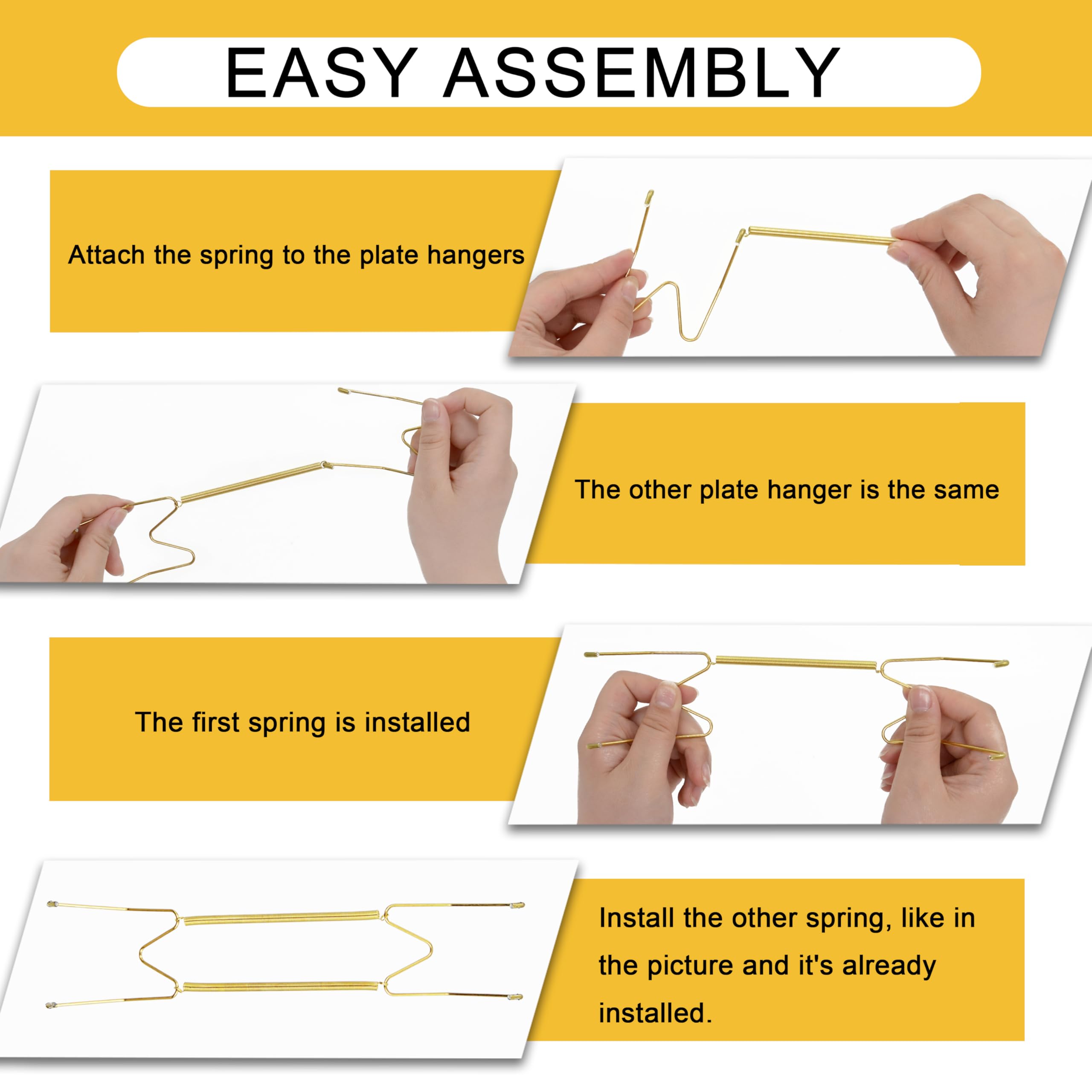 KAHIT stainless steel 8-inch hangers for durable support.