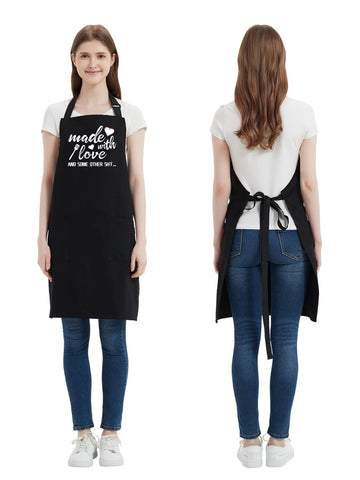 Kaidouma plus-size apron 32x27 inches provides generous coverage.