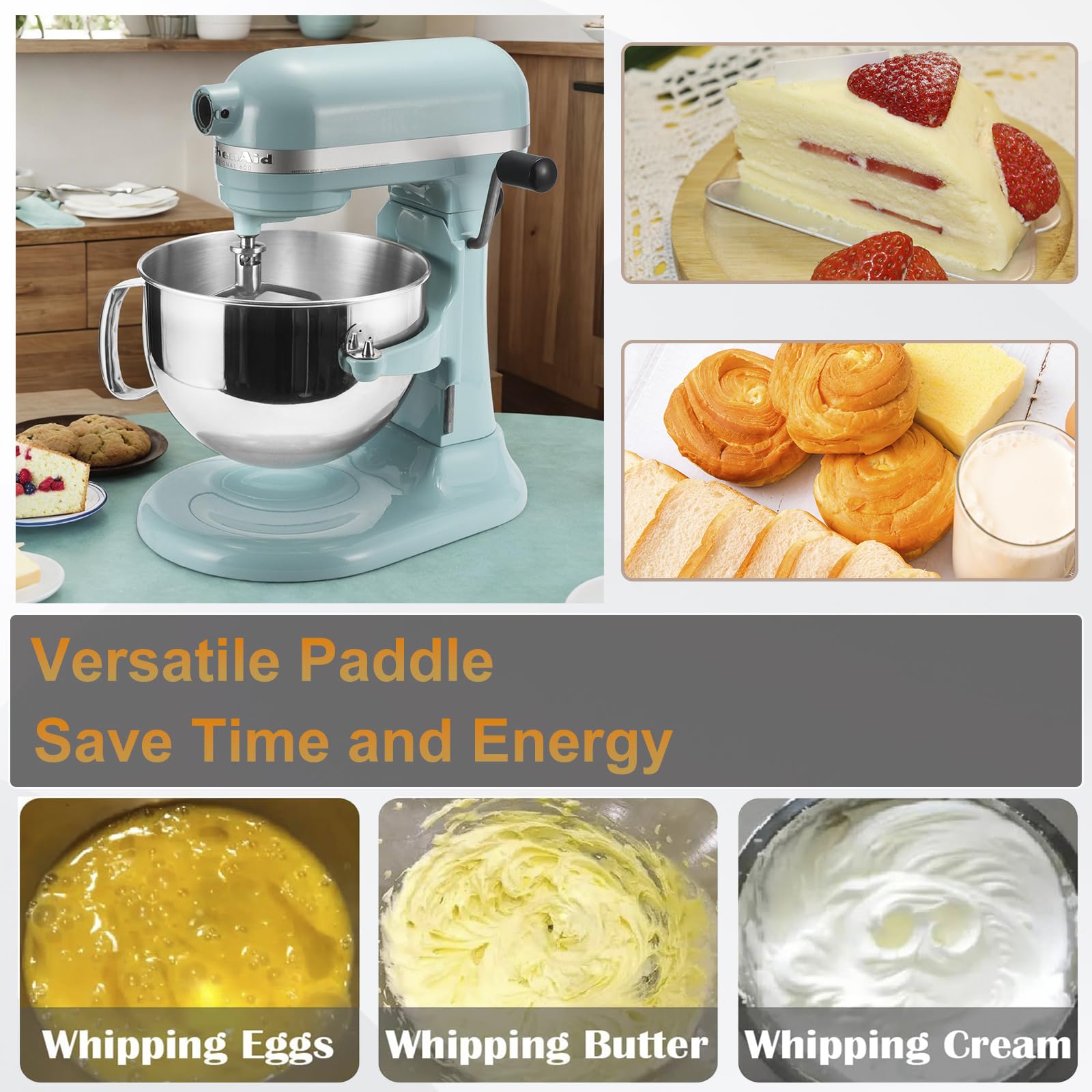 Flex-edge design from Kainasch provides stability and minimizes shaking during mixing.