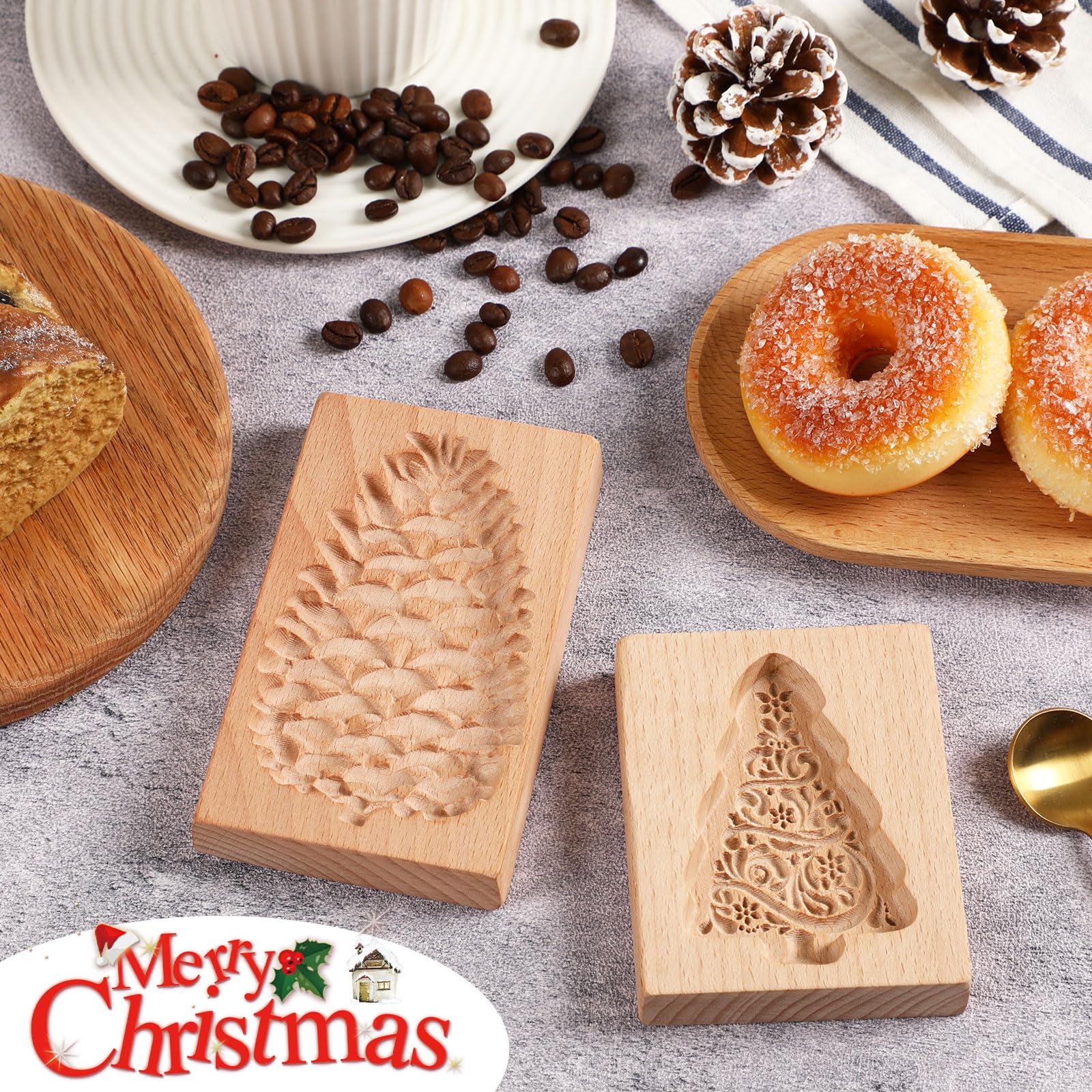 Kaiolbly Christmas tree cookie mold ideal for holiday shaped biscuits