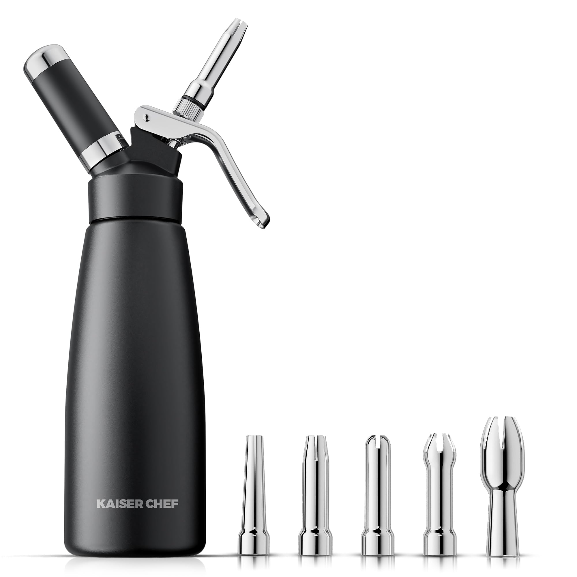 Kaiser chef professional whipped cream dispenser 500ml for reliable desserts.