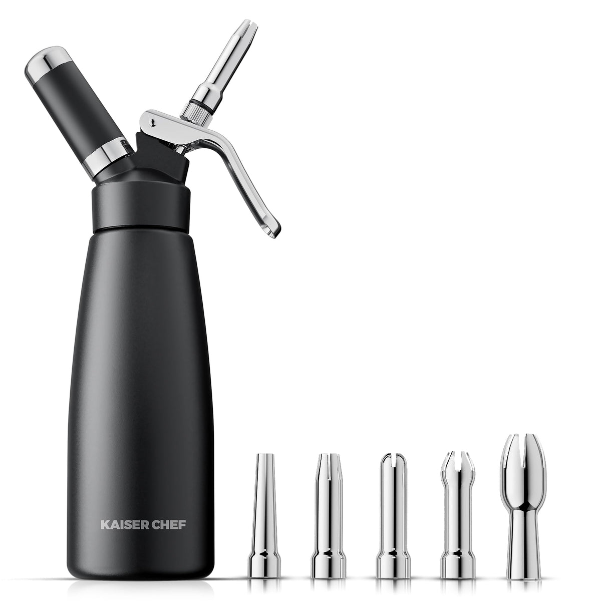 Kaiser chef professional whipped cream dispenser 500ml for reliable desserts.