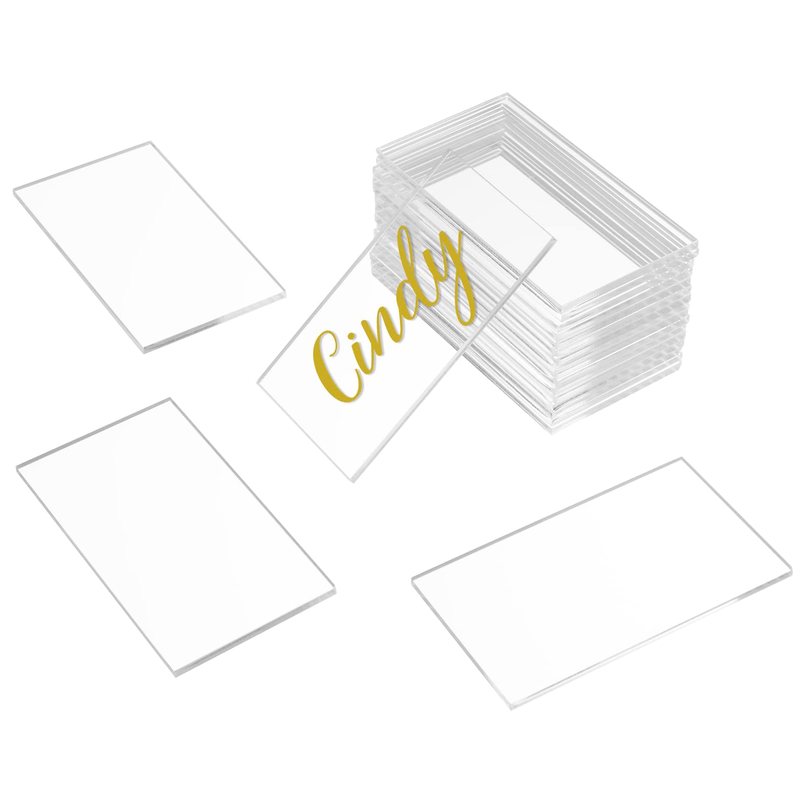 KAITELA clear acrylic place card 3.5x2 inch for elegant table seating