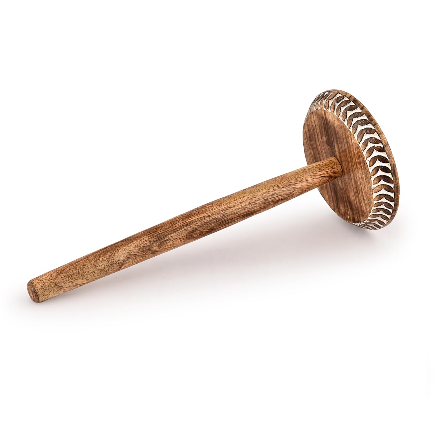 Kaizen Casa mango wood holder used as multi-use organizer on dresser.