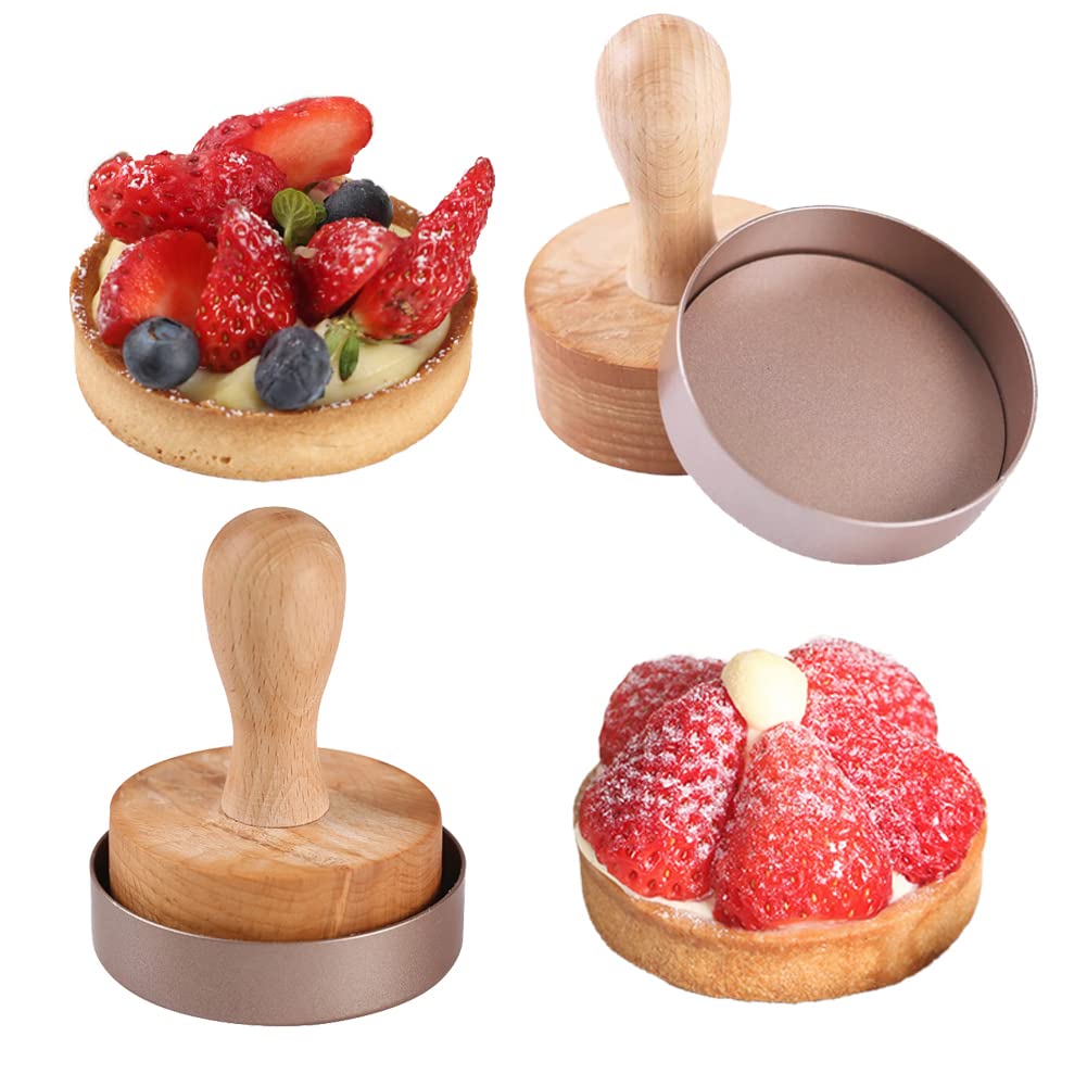 KALAIEN carbon steel tart pan provides even heat distribution for consistent baking.