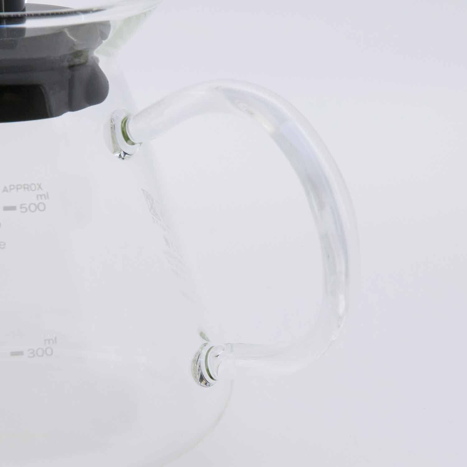 Kalita stove-warm capable glass server, preserves temperature during serving.
