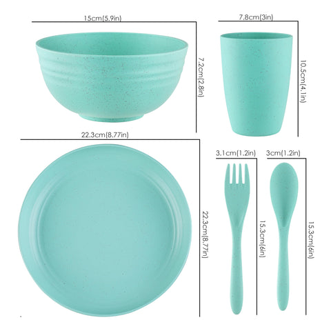 Kaloo wheat straw dishes bowls, durable and lightweight kid-friendly bowls.