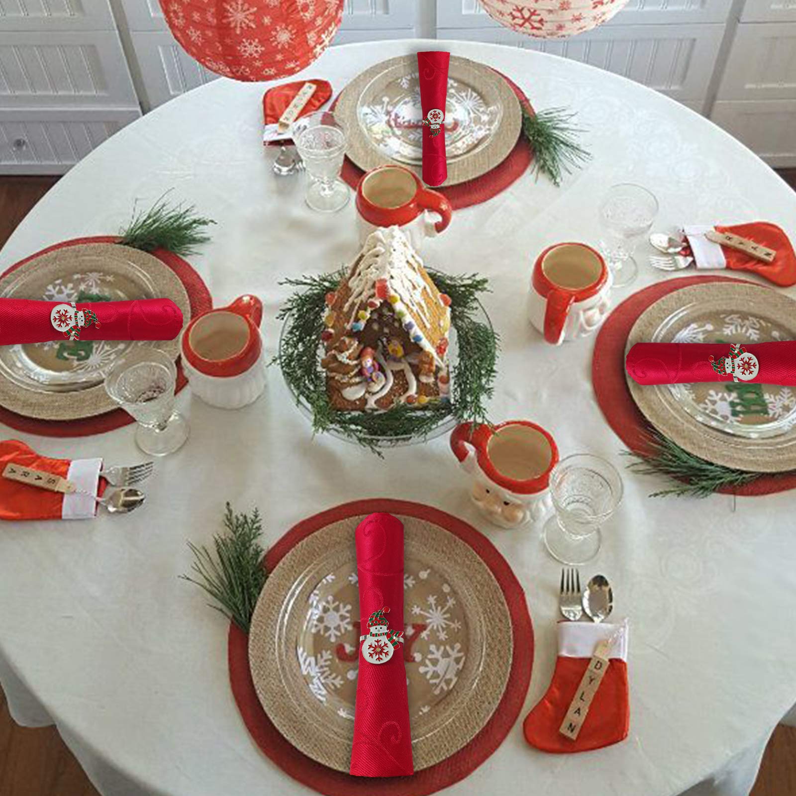 Kalopro snowman napkin ring packaging offers gift-ready holiday style.