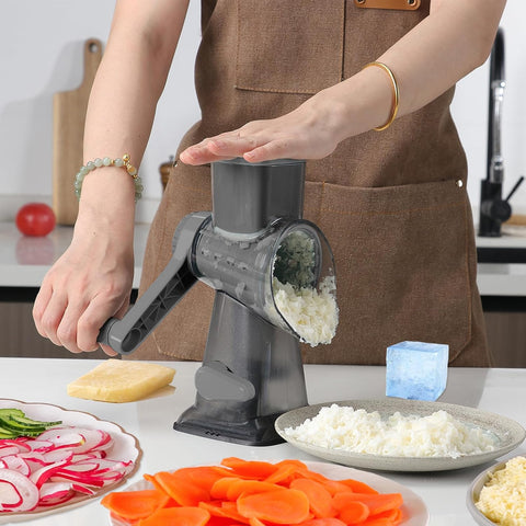 KalraMay rotary drum grater delivering precise, smooth shredding of cheese