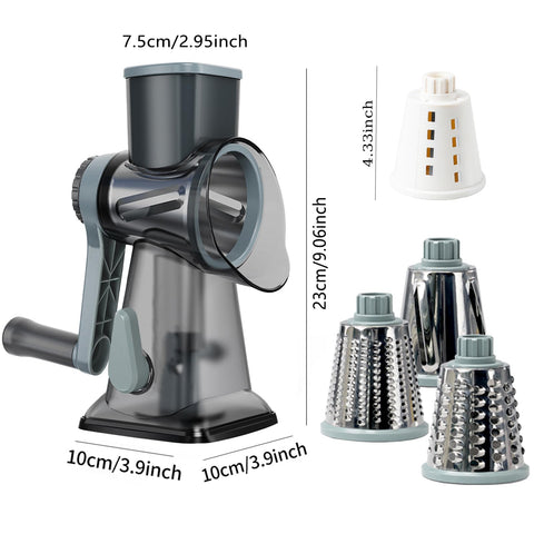 Secure suction base keeps KalraMay grater steady on countertops