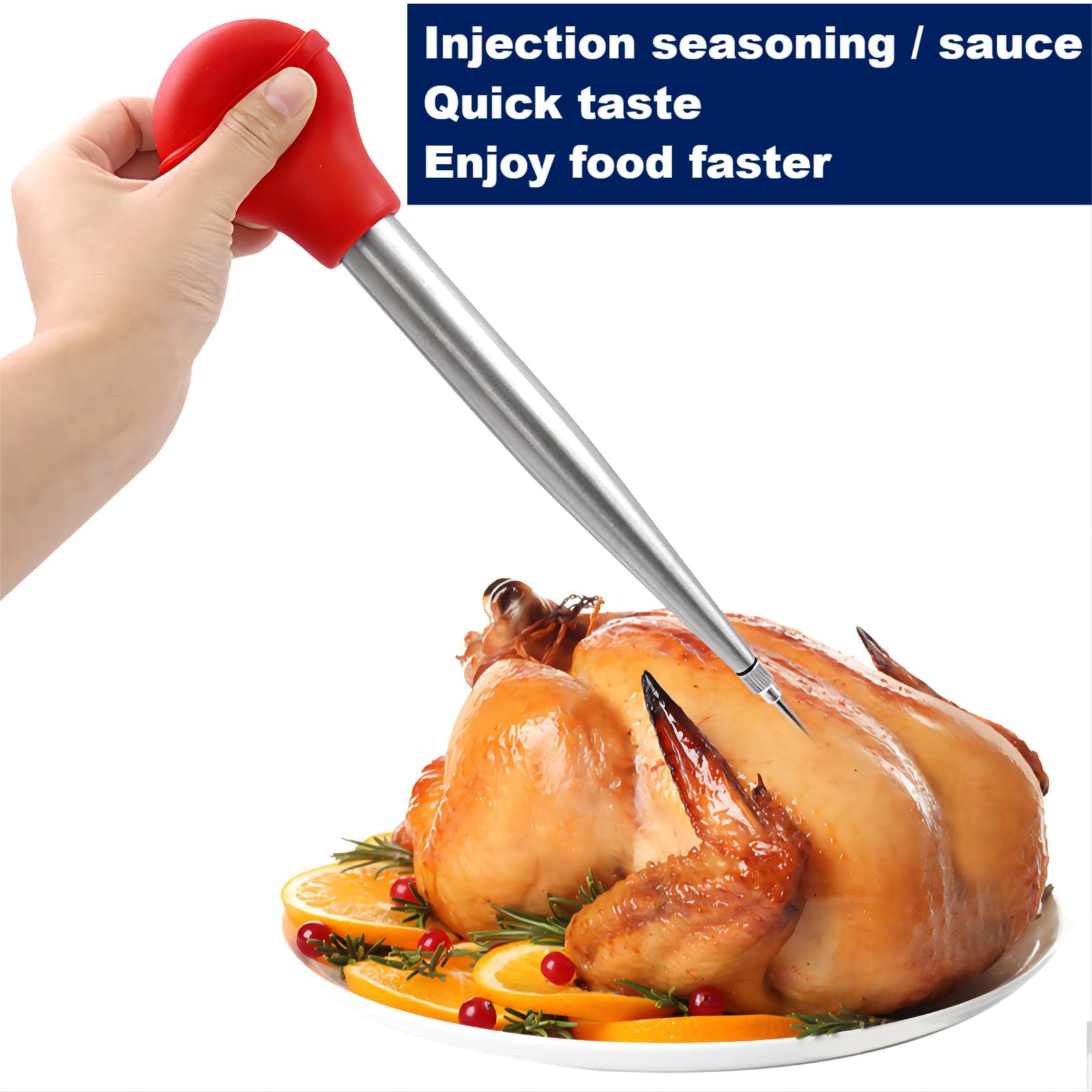Kalsreui basting brush with silicone tip for even glaze