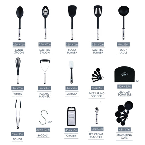 Kaluns solid spoon and slotted spoon — smooth stirring with efficient drainage.