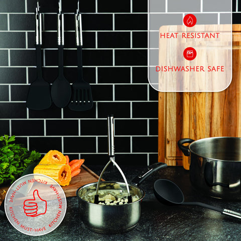 Kaluns whisk and grater — quick mixing and grating with nonstick safety.