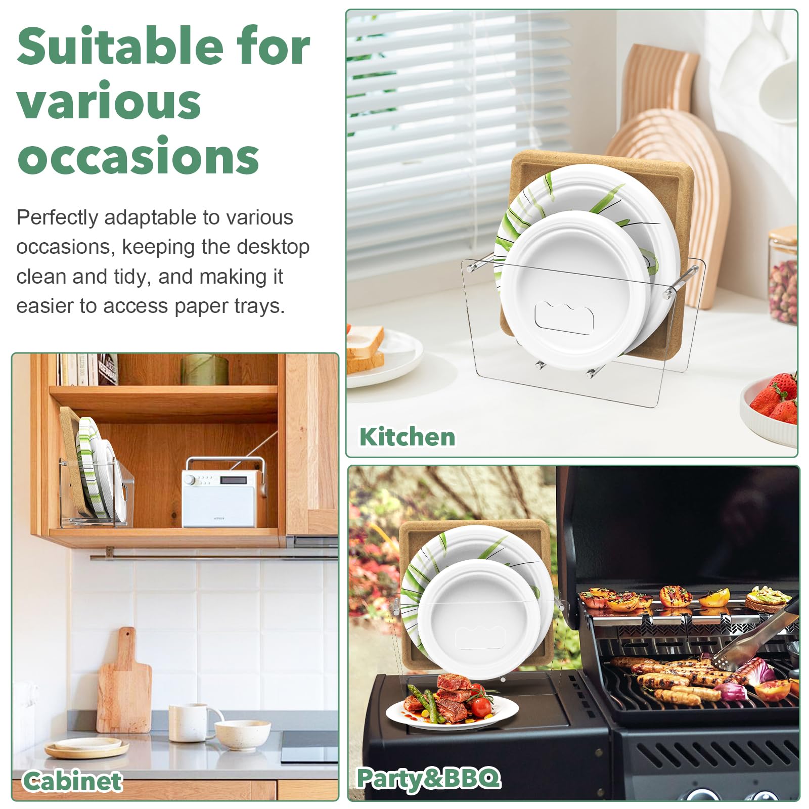 KALYLOC countertop organization solution ready for kitchen or serving areas.