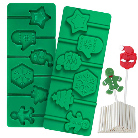 Kamehame gingerbread men lollipop mold for quick, festive candy crafting