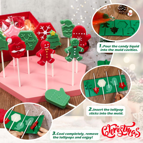 Kamehame Santa face lollipop mold for playful seasonal treats