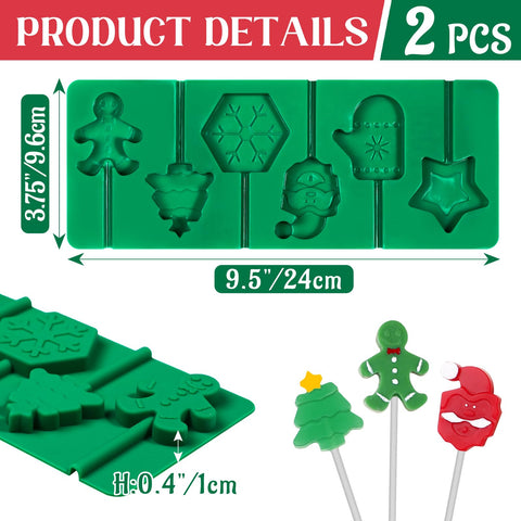 Kamehame snowflake lollipop mold for delicate holiday candies