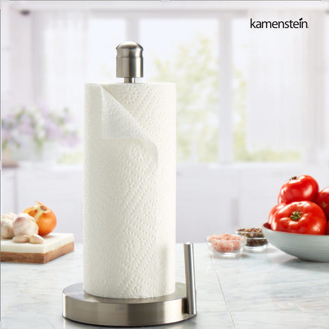 Kamenstein Perfect Tear 13-inch footprint suits compact countertops.