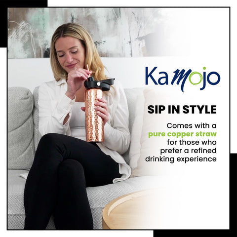 Kamojo removable sleeve offers insulation and grip for easier handling.