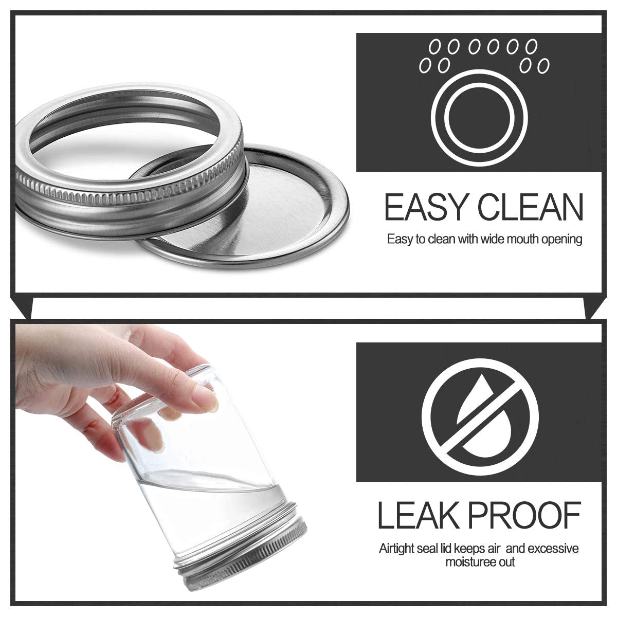 KAMOTA silver lid closeup highlighting tight seal for freshness