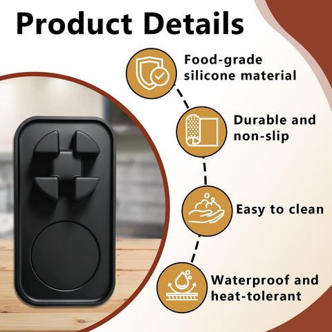 Kamrexi tamping mat protects countertops from dents and stains during tamping