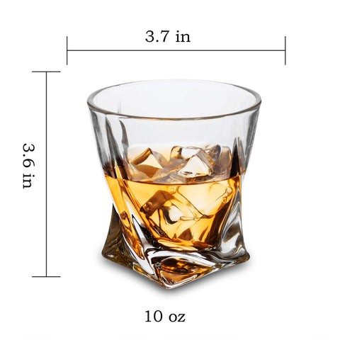 KANARS lead-free crystal 10oz glass highlights clarity.