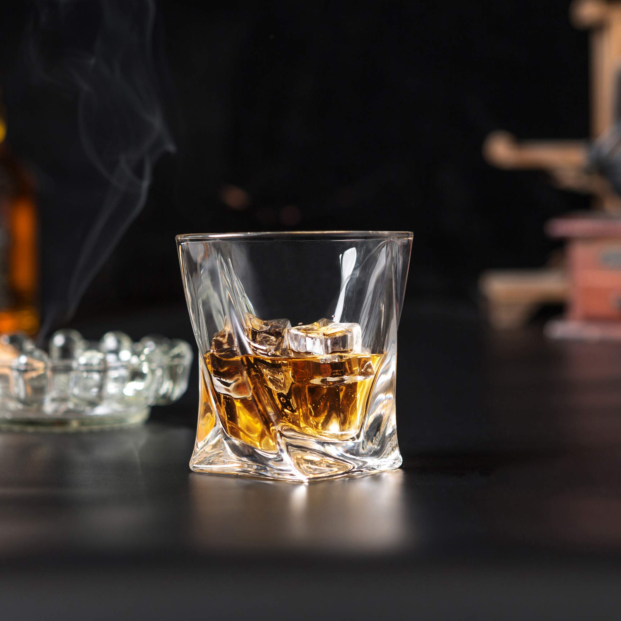 KANARS solid durable base prevents tipping during relaxed whiskey moments.