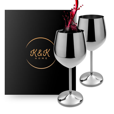 K&K Home versatile indoor outdoor wine glasses for entertaining.